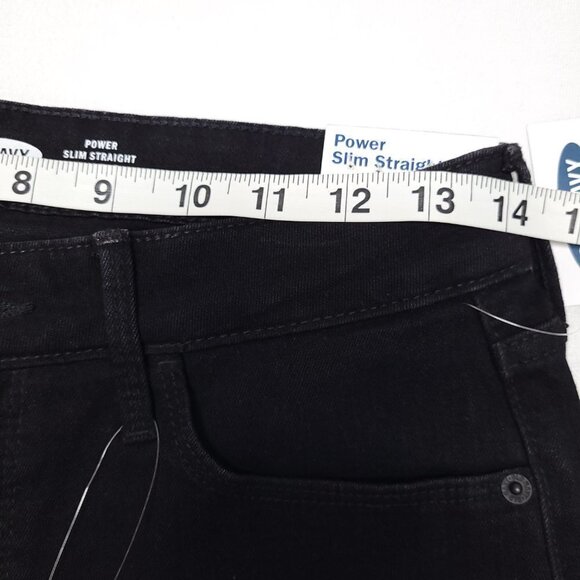 NWT Old Navy Womens High Rise Distressed Jeans Size 8 Black Dark Wash - Picture 3 of 13